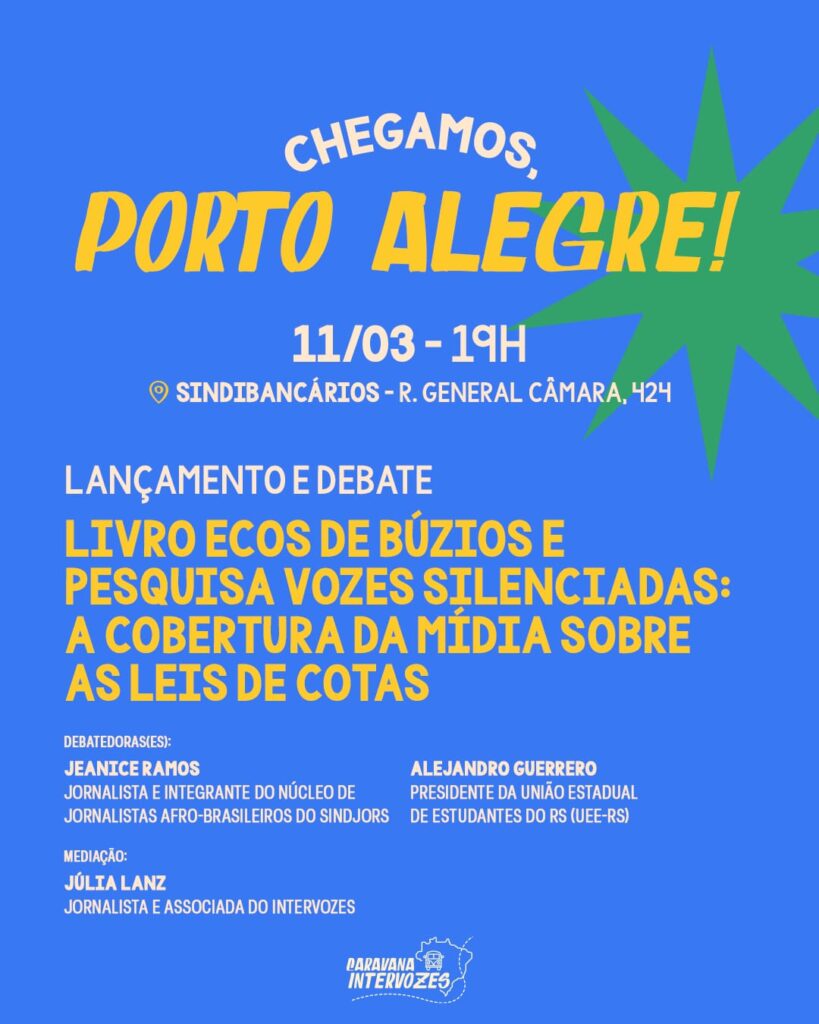 Caravana do Intervozes pelo direito à comunicação chega ao sul do Brasil