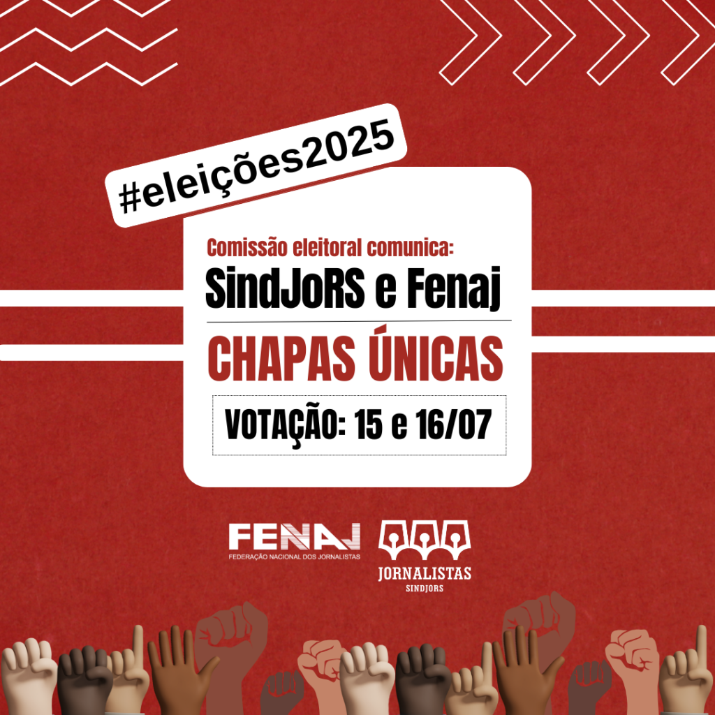Eleições sindicais 2025: SindJoRS terá chapa única novamente