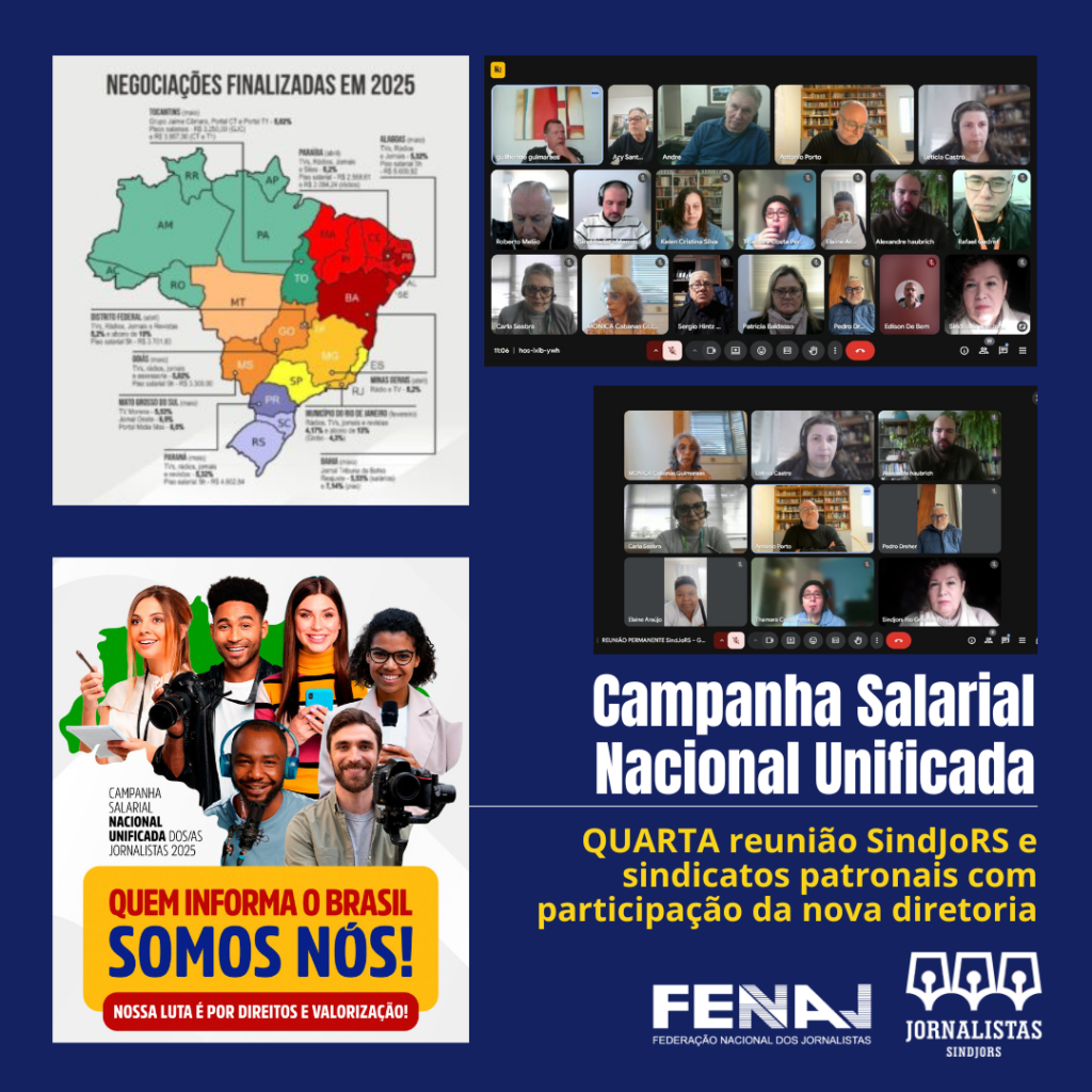 SindJoRS e sindicatos patronais realizam quarto encontro para negociação da Convenção Coletiva de Trabalho 2025-2026