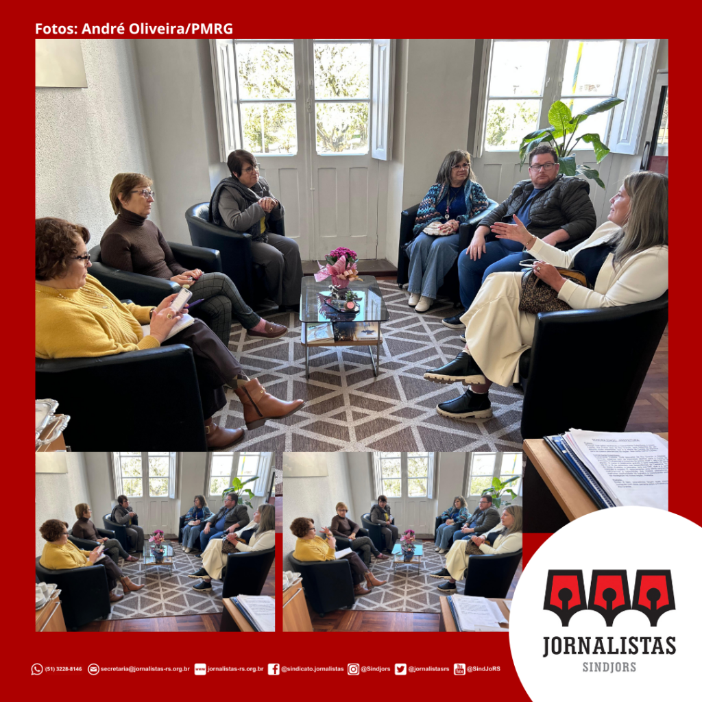 SindJoRS trata de temas de interesse do jornalismo na Prefeitura do Rio Grande