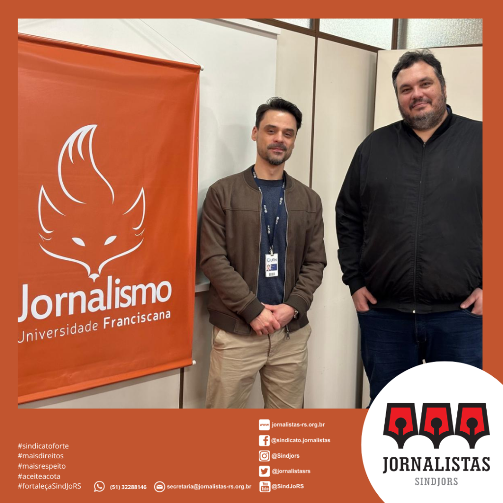 SindJoRS visita curso de Jornalismo da Universidade Franciscana, em Santa Maria