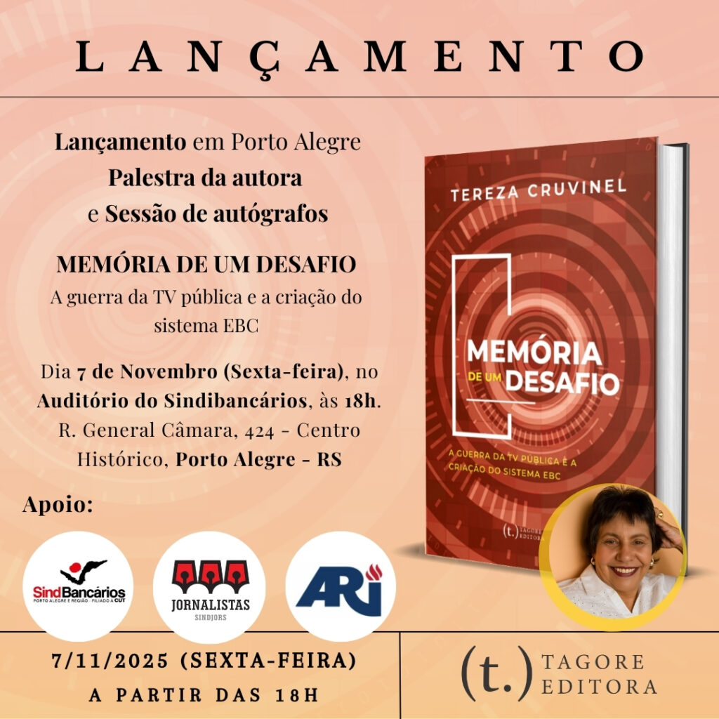 Tereza Cruvinel lança livro sobre criação do sistema EBC