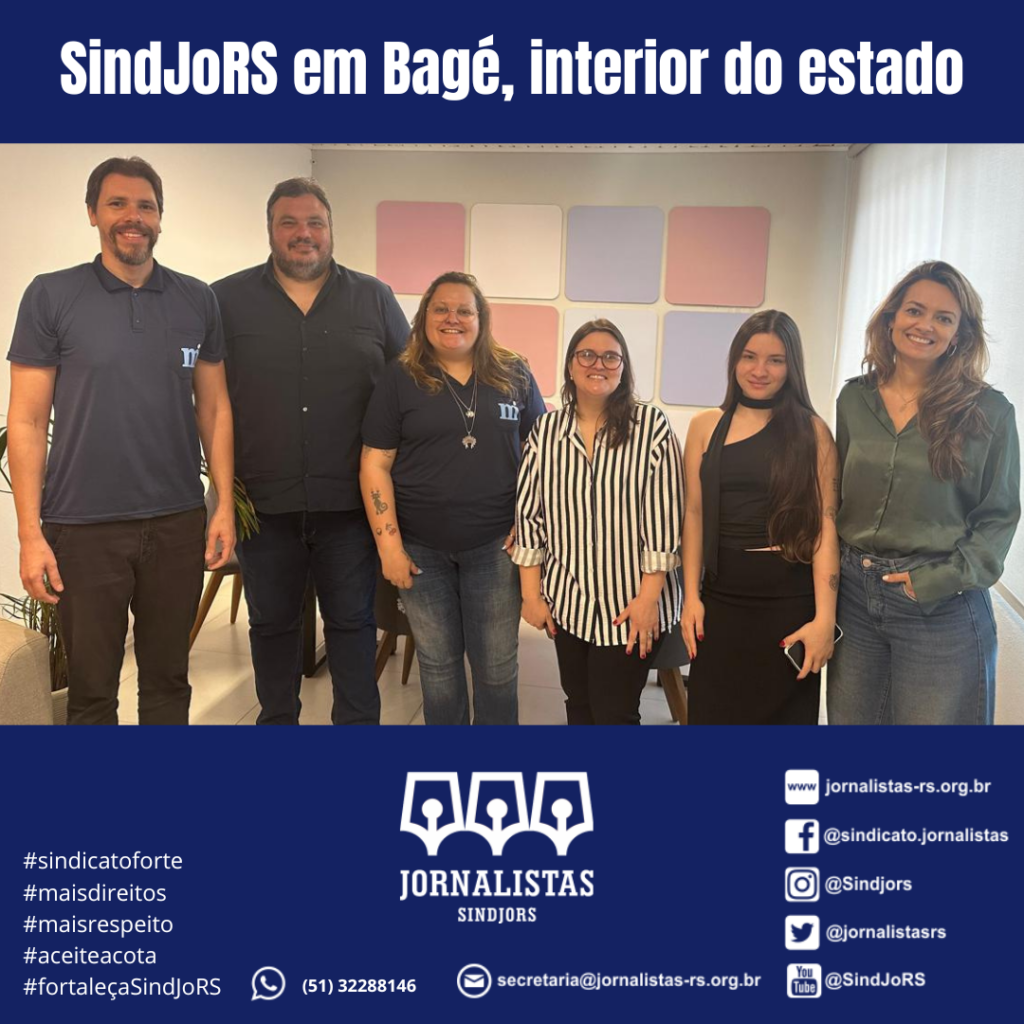 SindJoRS visita redações em Bagé