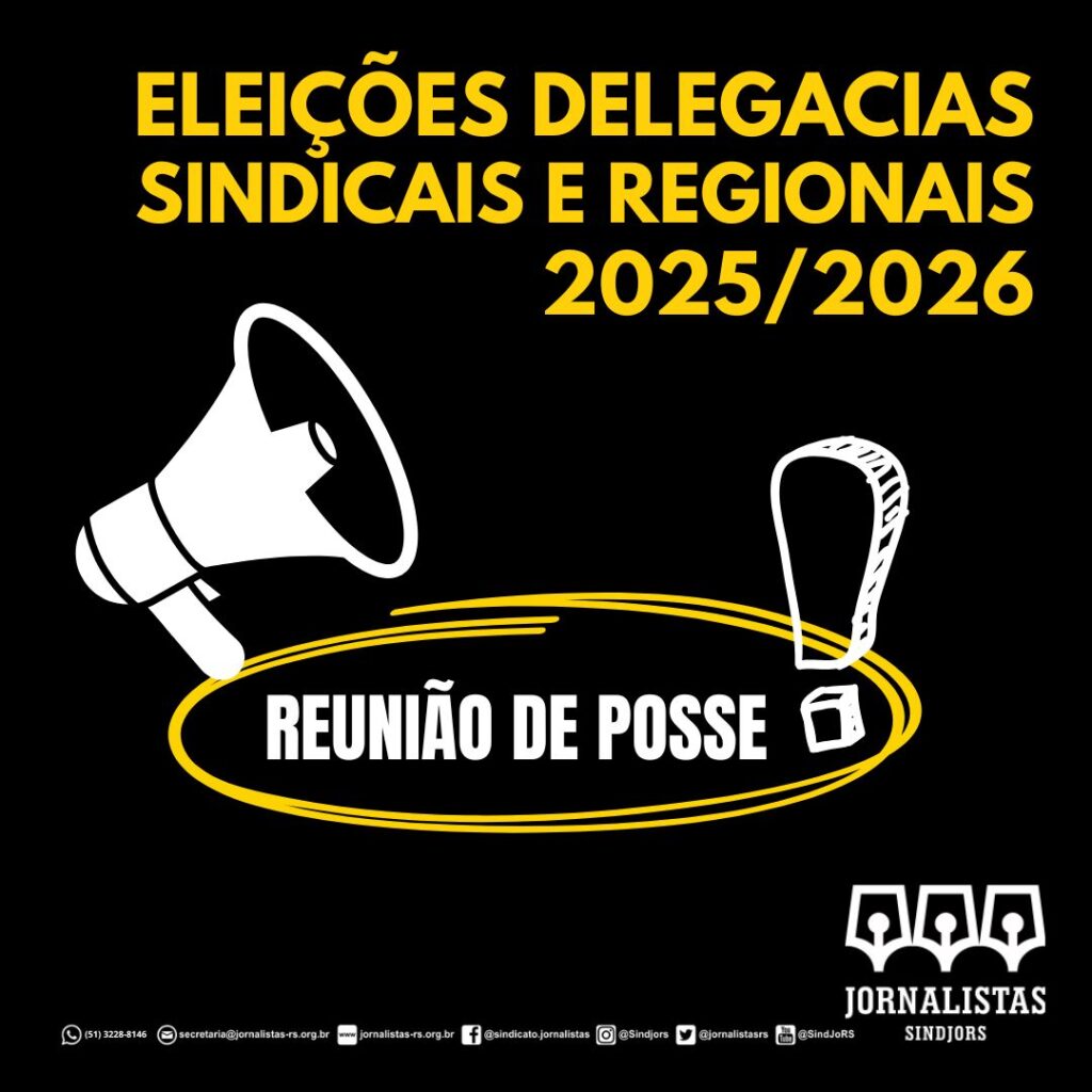 Posse nas delegacias sindicais e regionais do SindJoRS será dia 23