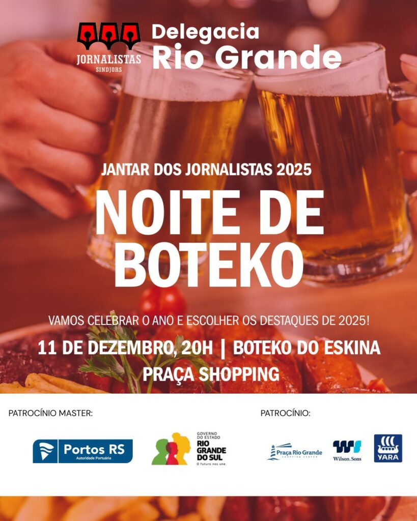 Jornalistas rio-grandinos realizam tradicional jantar de final de ano