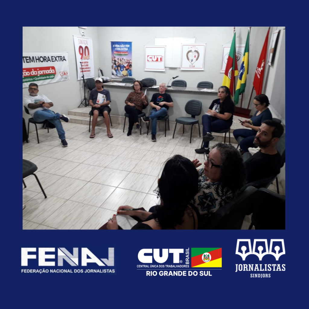 SindJoRS na organização do 1° de Maio em Santa Maria
