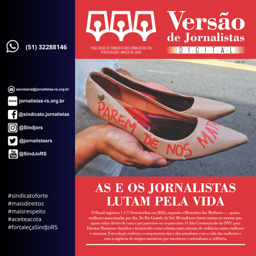 Versão de Jornalistas é apresentado em evento especial na UFRGS sobre feminicídios