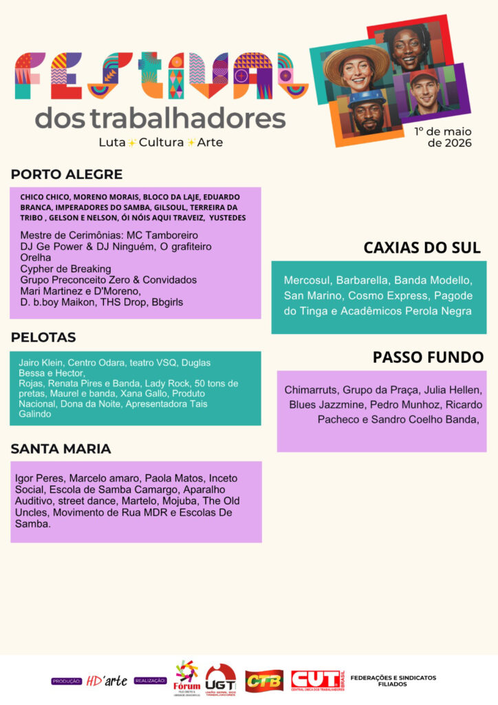 Festival do Trabalhador: cultura, mobilização e pautas do mundo do trabalho