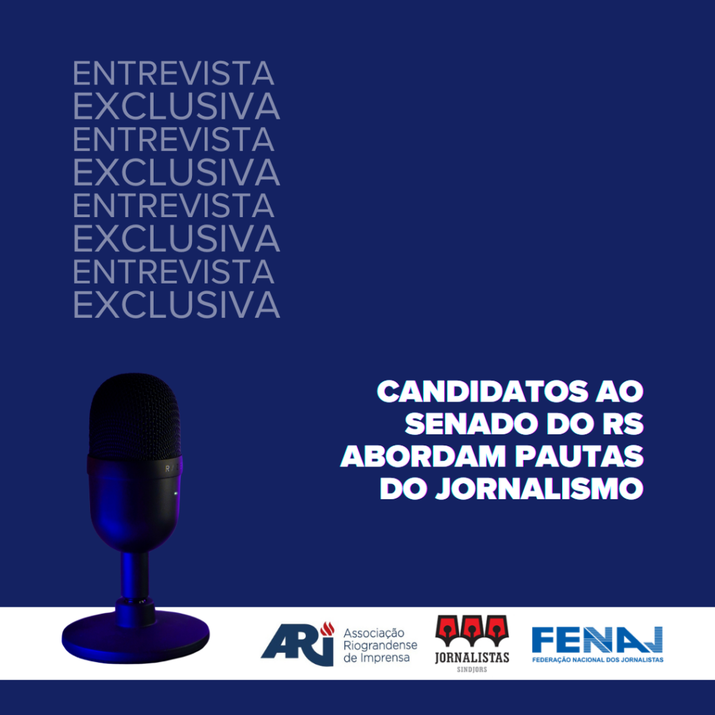 Entrevistas com candidatos ao Senado colocam o Jornalismo no centro do debate eleitoral