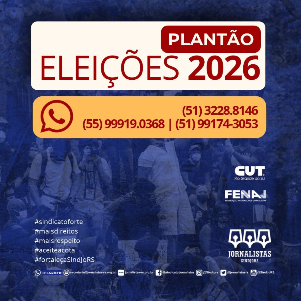 SindJoRS mantém plantão para o 2º turno das eleições